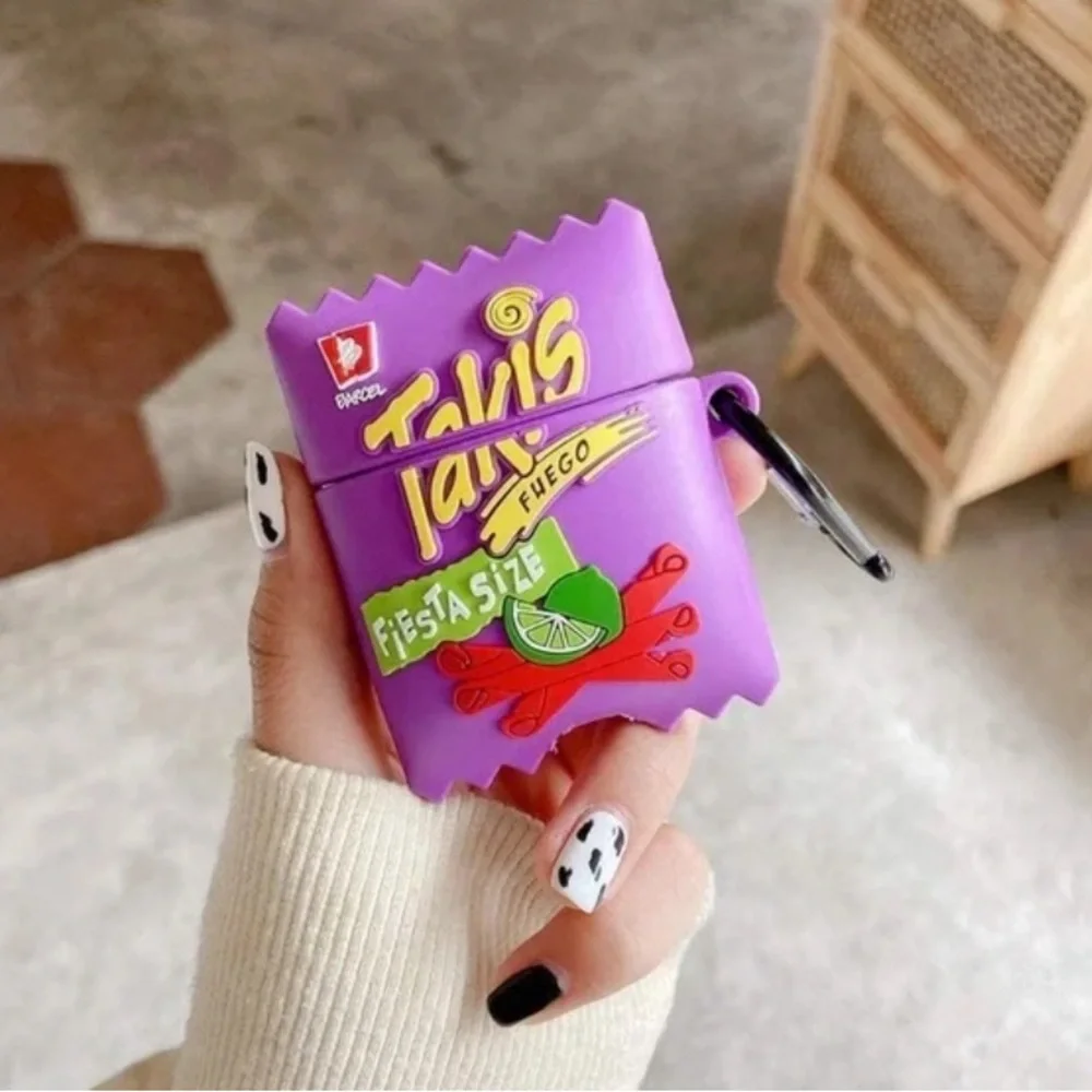 Takis‎ Potato Chips Airpods Case cover for 1 or 2 Generation Silicone earphone*